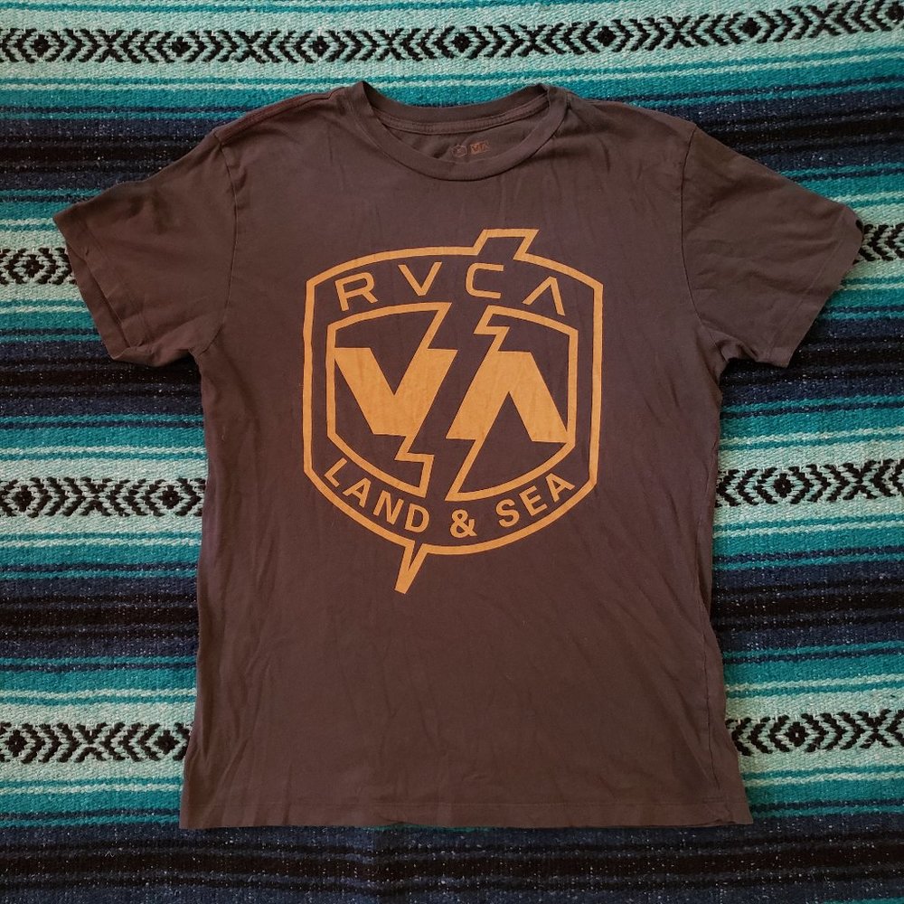 RVCA Land & Sea ANP Red Stitch Graphic T-shirt